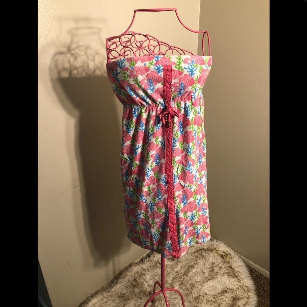 Lilly Pulitzer Terrycloth swim cover-up